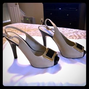 Nine West Leather Platform High Heels